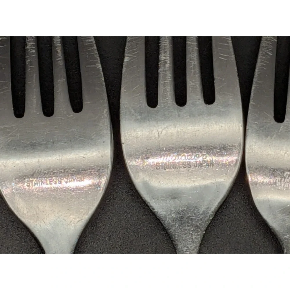 4 Stanley Roberts Matador Dinner Forks Japan Stainless Flatware MCM 7.3